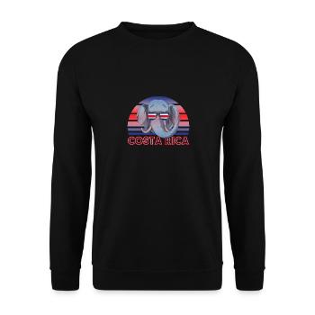 Costa Rica - Unisex Pullover - Schwarz - Vorne - Alina (178cm) & Michal (187cm)