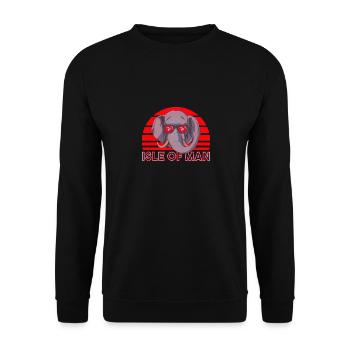 Isle Of Man - Unisex Sweatshirt - black - Front - Alina (178cm) & Michal (187cm)