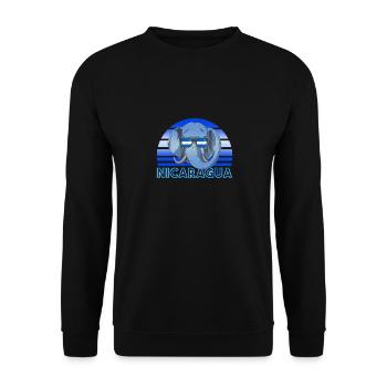 Nicaragua - Unisex Pullover - Schwarz - Vorne - Alina (178cm) & Michal (187cm)