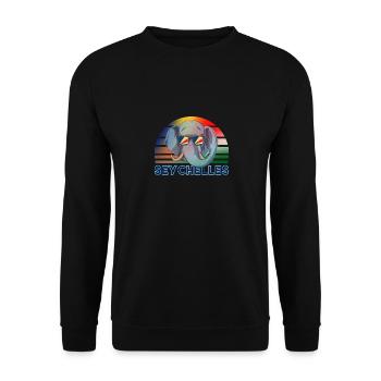 Seychellen - Unisex Pullover - Schwarz - Vorne - Alina (178cm) & Michal (187cm)
