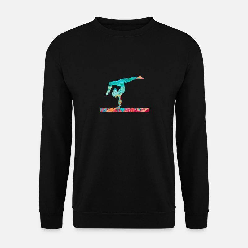 Turnen, Leichtathletik, Gymnastik PopArt - Unisex Pullover - Schwarz