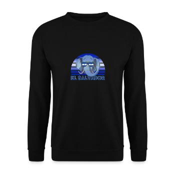 El Salvador - Unisex Sweatshirt - black - Front - Alina (178cm) & Michal (187cm)