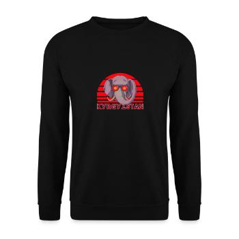Kirgisistan - Unisex Pullover - Schwarz - Vorne - Alina (178cm) & Michal (187cm)