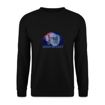 Montserrat - Unisex Sweatshirt - black - Front - Alina (178cm) & Michal (187cm)