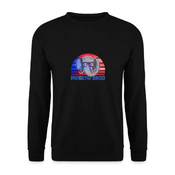 Puerto Rico - Unisex Pullover - Schwarz - Vorne - Alina (178cm) & Michal (187cm)