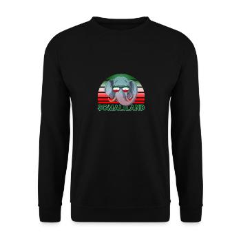 Somaliland - Sweat-shirt Unisexe - noir - Devant - Alina (178cm) & Michal (187cm)