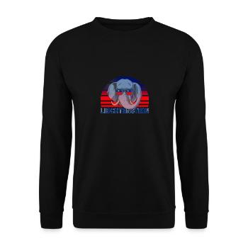 Liechtenstein - Unisex Pullover - Schwarz - Vorne - Alina (178cm) & Michal (187cm)