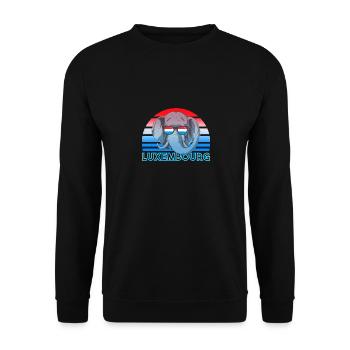 Luxembourg - Sweat-shirt Unisexe - noir - Devant - Alina (178cm) & Michal (187cm)
