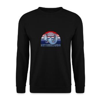Netherlands - Unisex Sweatshirt - black - Front - Alina (178cm) & Michal (187cm)