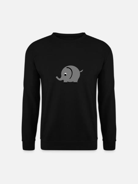 Elefant - Unisex Pullover - Schwarz