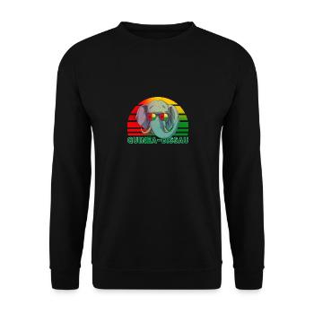 Guinea-Bissau - Unisex Sweatshirt - black - Front - Alina (178cm) & Michal (187cm)