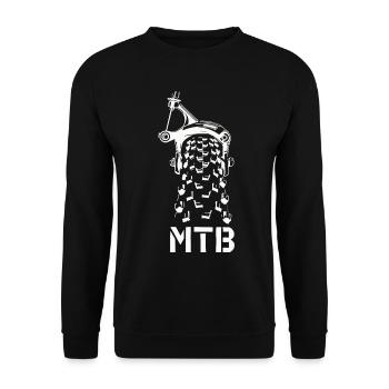 MTB Mountainbike - Unisex Pullover - Schwarz - Vorne - Alina (178cm) & Michal (187cm)