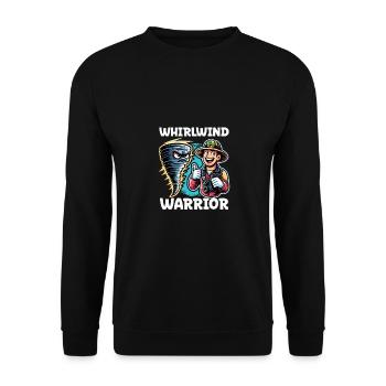 Meteorologie-kindertornado-sturm, Der Sturm-fan - Unisex Pullover - Schwarz - Vorne - Alina (178cm) & Michal (187cm)