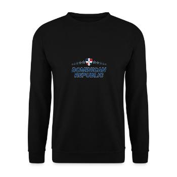 Dominican Republic - Unisex Sweatshirt - black - Front - Alina (178cm) & Michal (187cm)