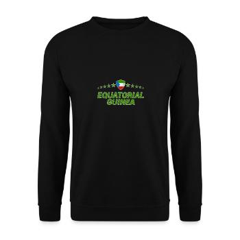 Equatorial Guinea - Unisex Sweatshirt - black - Front - Alina (178cm) & Michal (187cm)