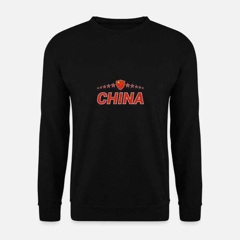 China - Unisex Pullover - Schwarz
