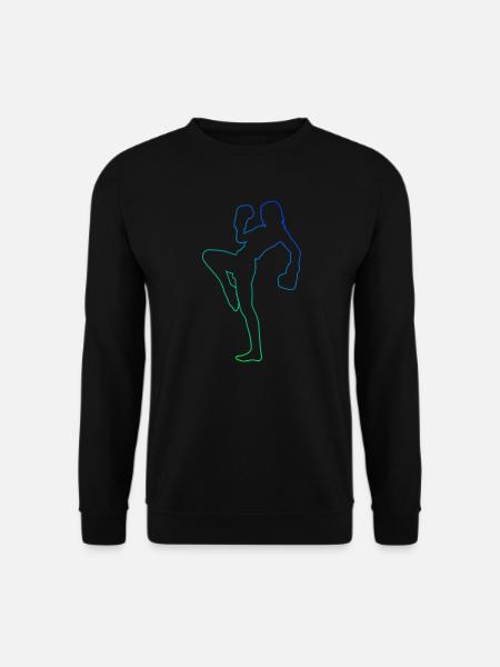 Kickboxing Kickbox Boxing Damen Boxen Kickboxen - Unisex Pullover - Schwarz