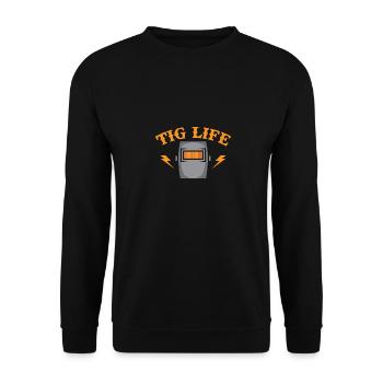 Tig Life - Unisex Pullover - Schwarz - Vorne - Alina (178cm) & Michal (187cm)