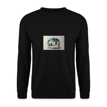 Noël 14 - Sweat-shirt Unisexe - noir - Devant - Alina (178cm) & Michal (187cm)