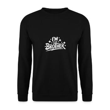Frère Grand Frère Frère Famille - Sweat-shirt Unisexe - noir - Devant - Alina (178cm) & Michal (187cm)