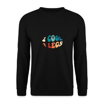 2 cool 4 legs - Unisex Pullover - Schwarz - Vorne - Alina (178cm) & Michal (187cm)