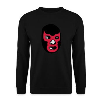 mexican wrestling mask lucha libre - Unisex Pullover - Schwarz - Vorne - Alina (178cm) & Michal (187cm)