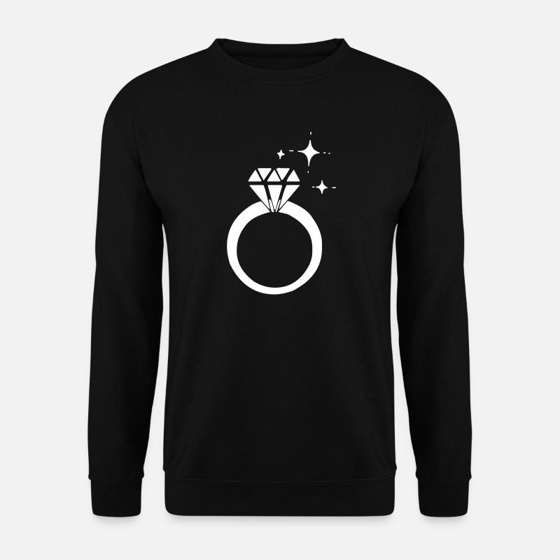Diamond ring - Unisex Sweatshirt - black