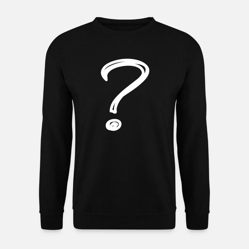 A question mark - Unisex Sweatshirt - black
