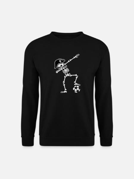 France dab dabbing skeleton soccer football - Unisex Pullover - Schwarz