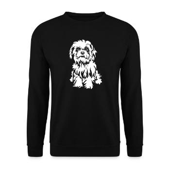 Havanese "Black Edition" - Unisex Sweatshirt - black - Front - Alina (178cm) & Michal (187cm)