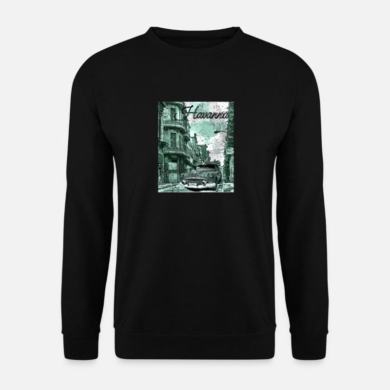 Havanna Cuba - Unisex Pullover - Schwarz