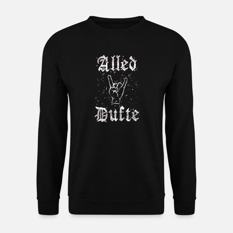 "Alled Dufte" cooler berliner Spruch - Unisex Pullover - Schwarz