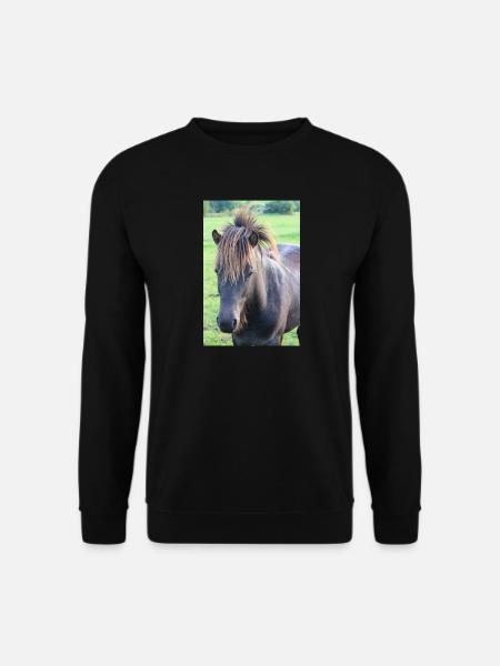 Pferd Pferdeposter - Unisex Pullover - Schwarz