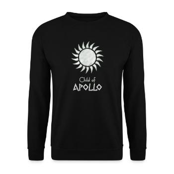 Child of Apollo – Percy Jackson inspired design - Unisex Sweatshirt - black - Front - Alina (178cm) & Michal (187cm)