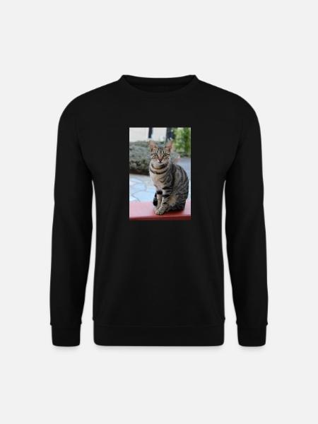 niedliche Katze Geschenk für Katzenliebhaber - Unisex Pullover - Schwarz