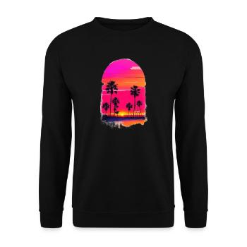 Sunset with Plamen - Unisex Sweatshirt - black - Front - Alina (178cm) & Michal (187cm)