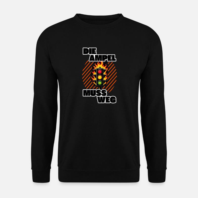 Ampel muss weg Kritik - Unisex Pullover - Schwarz