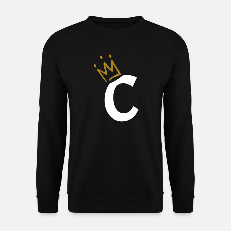 Lettre C - initiale lettre C - Sweat-shirt Unisexe - noir