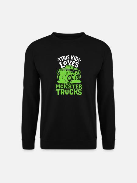 Monstertrucks für Kinder - Unisex Pullover - Schwarz