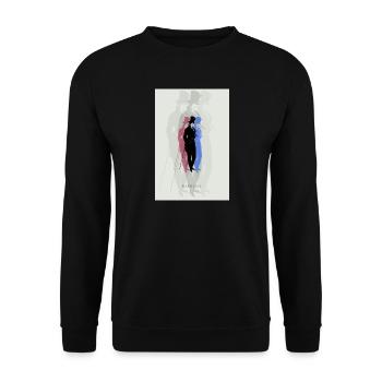 DANDYISM - Dandiy Hoch 3 - Vintage Style - Unisex Sweatshirt - black - Front - Alina (178cm) & Michal (187cm)