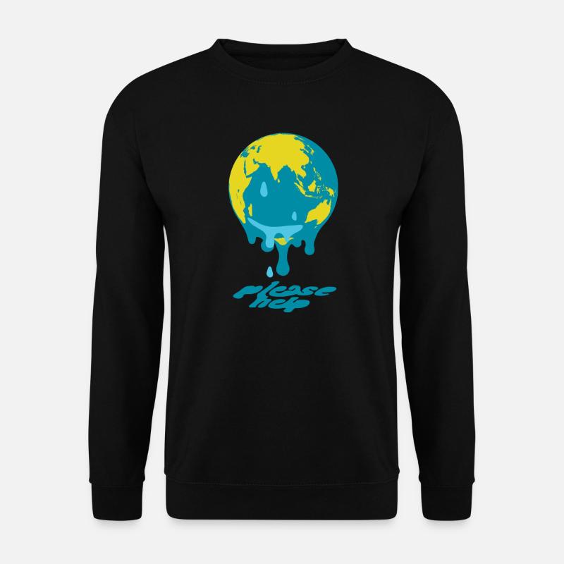 Global Warming Globe - Unisex Sweatshirt - black