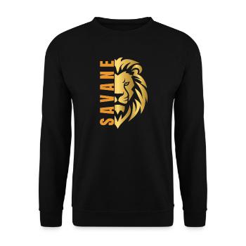Golden Lion - Unisex Sweatshirt - black - Front - Alina (178cm) & Michal (187cm)