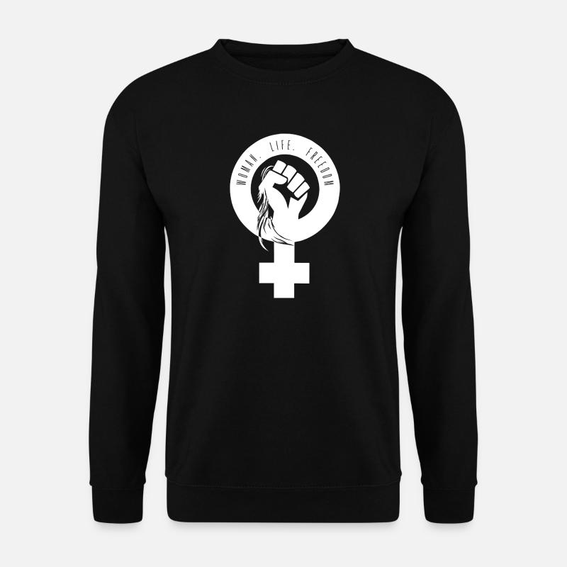 Woman Life Freedom - Unisex Pullover - Schwarz