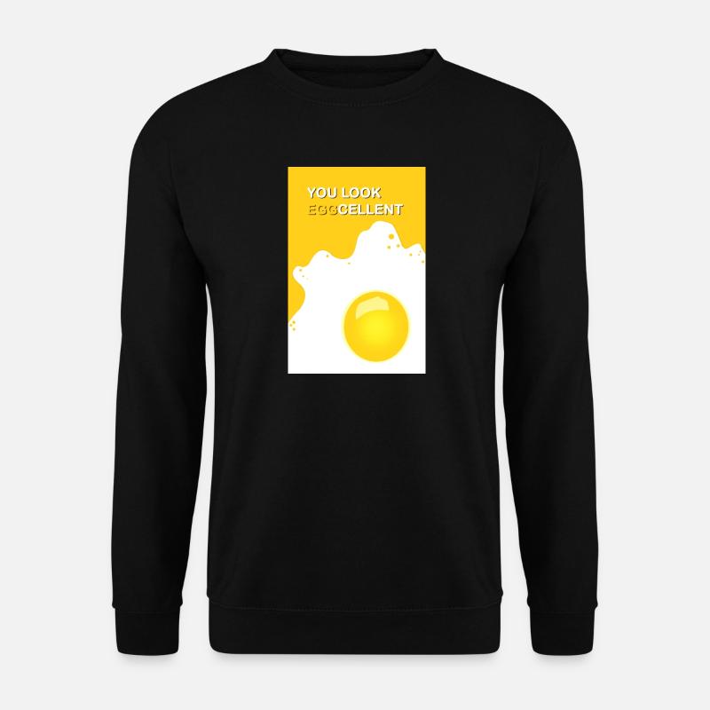 You look eggcellent - Unisex Pullover - Schwarz