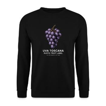 Trauben Vintage - Unisex Pullover - Schwarz - Vorne - Alina (178cm) & Michal (187cm)