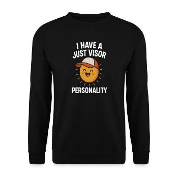Personnalité du Soleil - Sweat-shirt Unisexe - noir - Devant - Alina (178cm) & Michal (187cm)