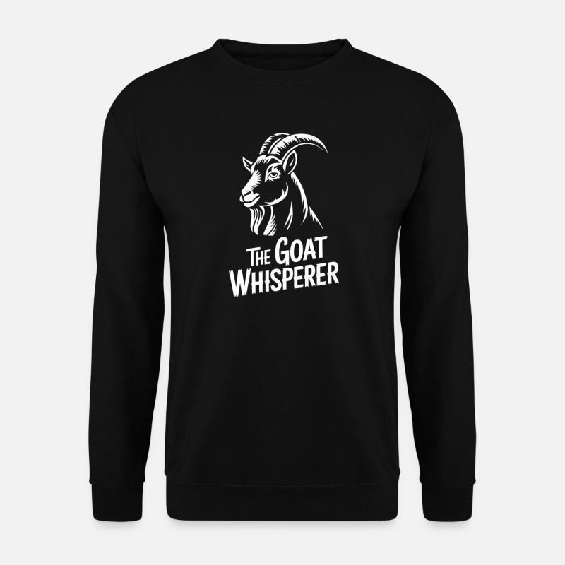  The Goat Whisperer Lustiges Ziegen Whisperer - Unisex Pullover - Schwarz