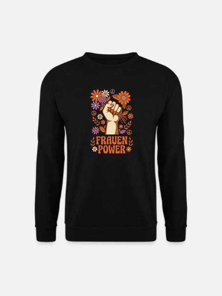 Frauen Power Retro - Unisex Pullover - Schwarz