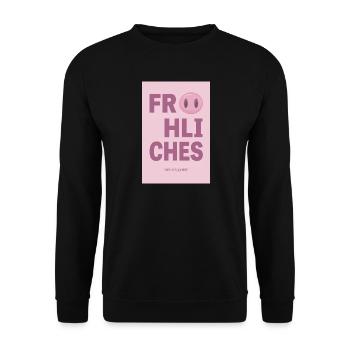 Happy New Year – New Year Greeting Design - Unisex Sweatshirt - black - Front - Alina (178cm) & Michal (187cm)