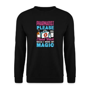 Pharmacist Pharmaceutical Technical - Unisex Sweatshirt - black - Front - Alina (178cm) & Michal (187cm)